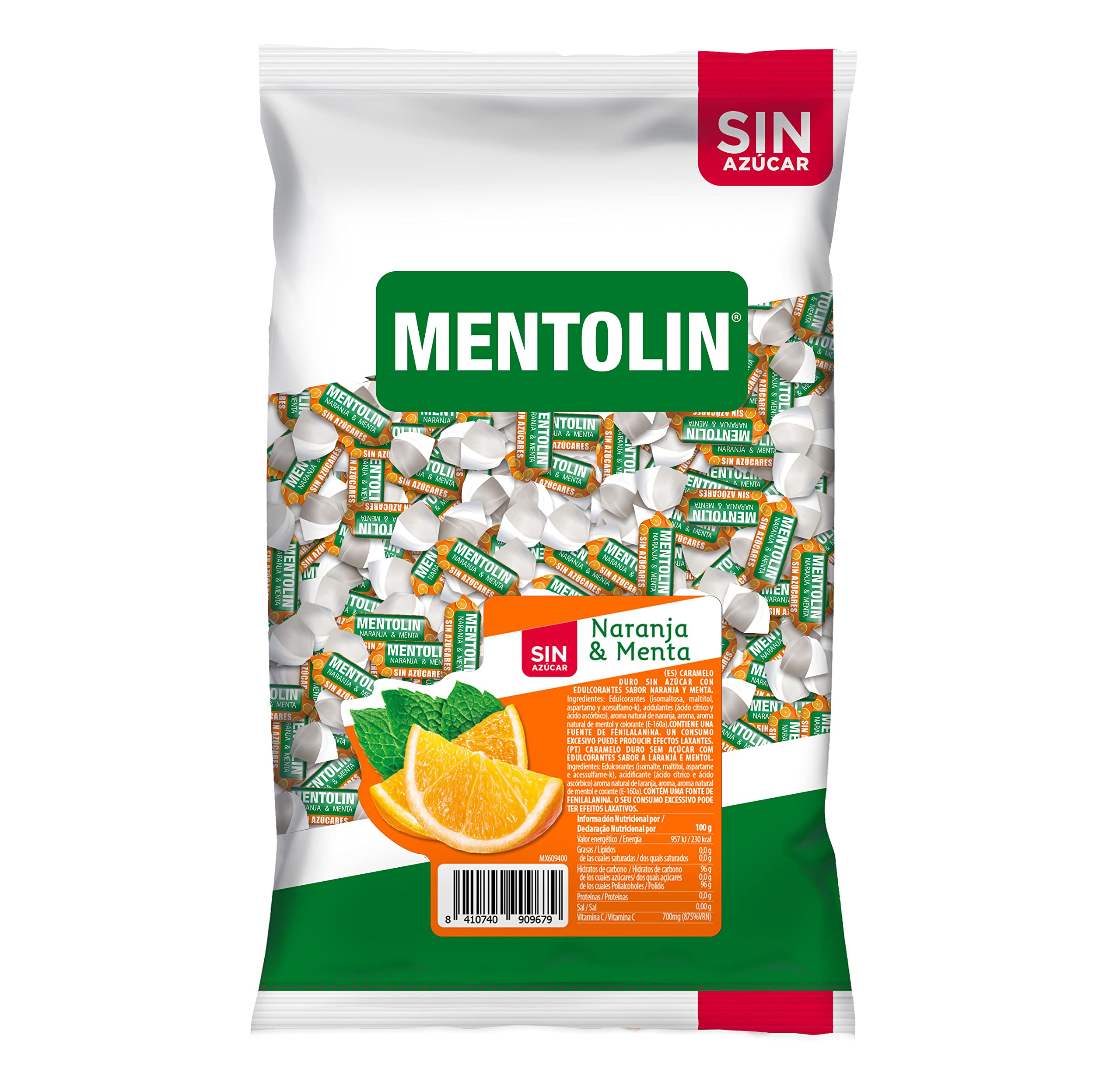 Mentolín Mentolín Naranja Sin Azúcar 1 Kg
