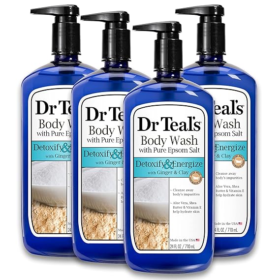 Dr Teal's Body Wash With Pure Epsom Salt, Detoxify