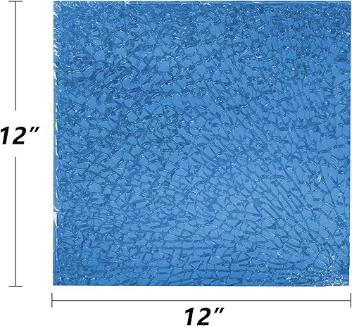 Miniatura 7 de GASPRO Vidrio ignífugo de 20 libras, rocas de vidrio reflectante de 14 pulgadas para mesa de hoguera, chimenea, alto brillo, azul pacífico