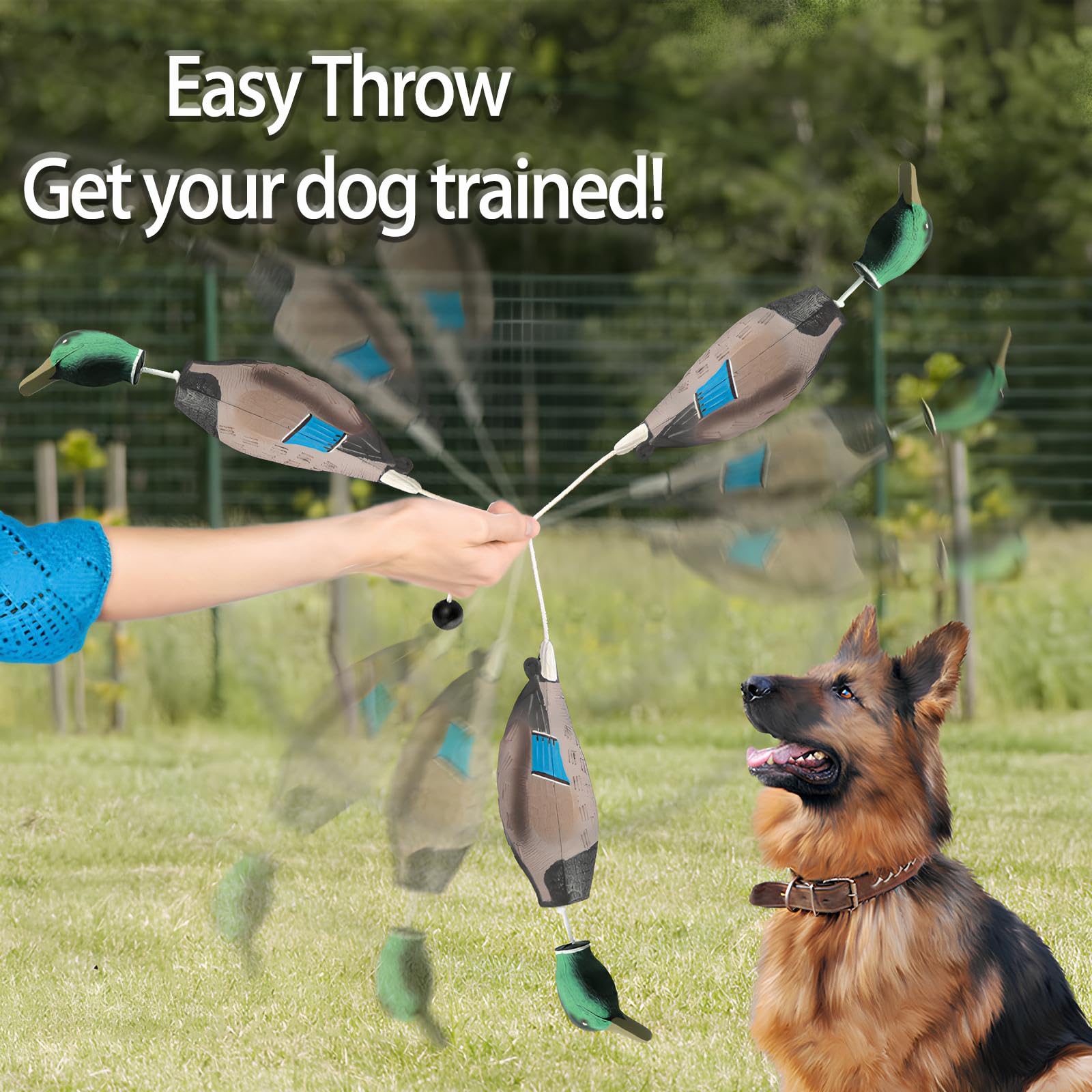 Factice Canard de Dressage de Chien, Jouets D'entraînement de Chasse pour Chiens, Accessoires pour Chiens de Chasse pour La Formation Le Chien de Chasse Retriever Compétences