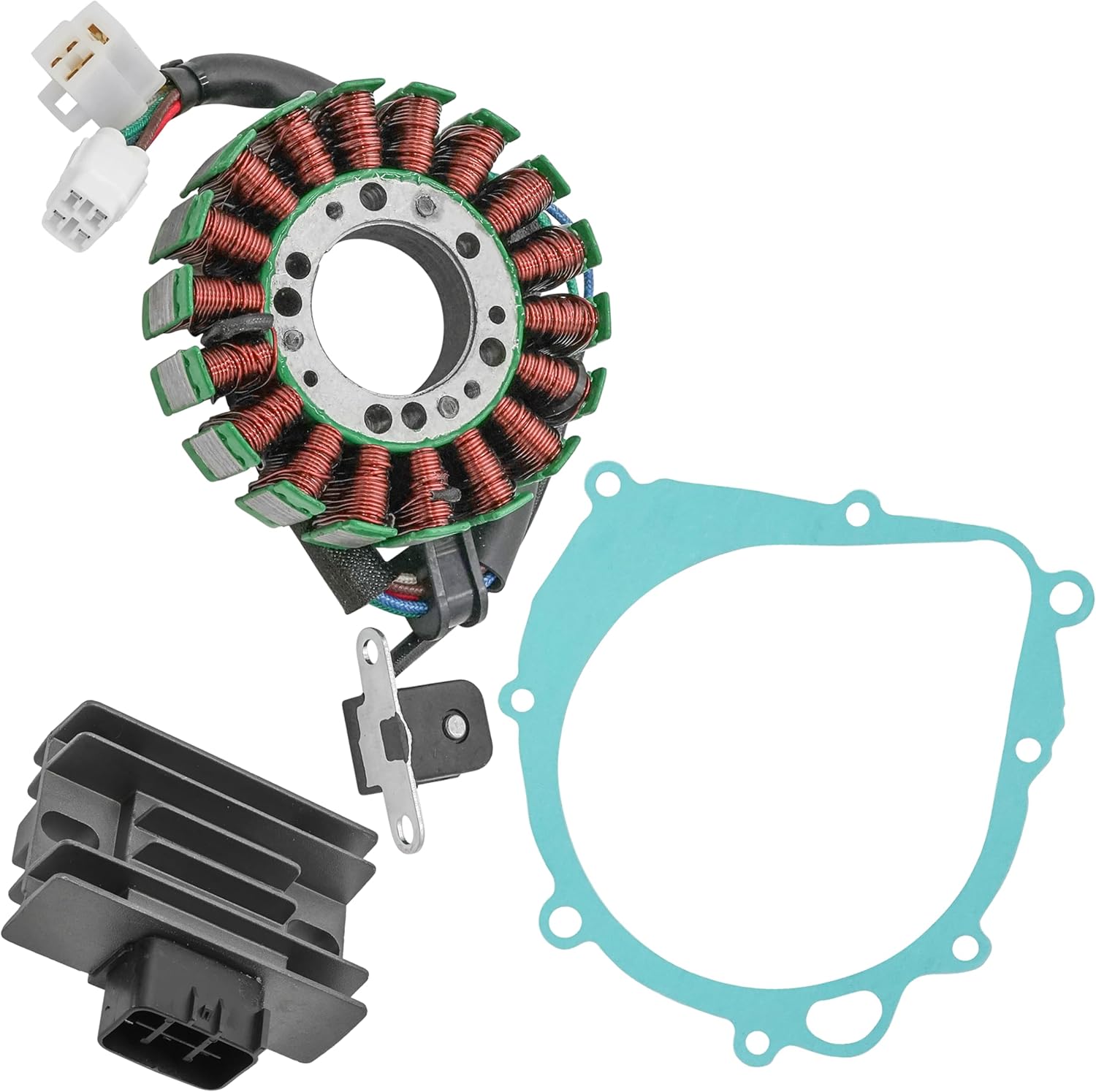Caltric Stator And Regulator Rectifier W/Gasket Compatible with Kawasaki Kfx400 Ksf400A 2003-2006