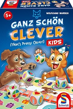 Schmidt | Ganz Sch n Clever Kids | Dice Game | Ages 5+ | 2-4 Players | 15 Minutes Playing Time, CSGGANZKIDS