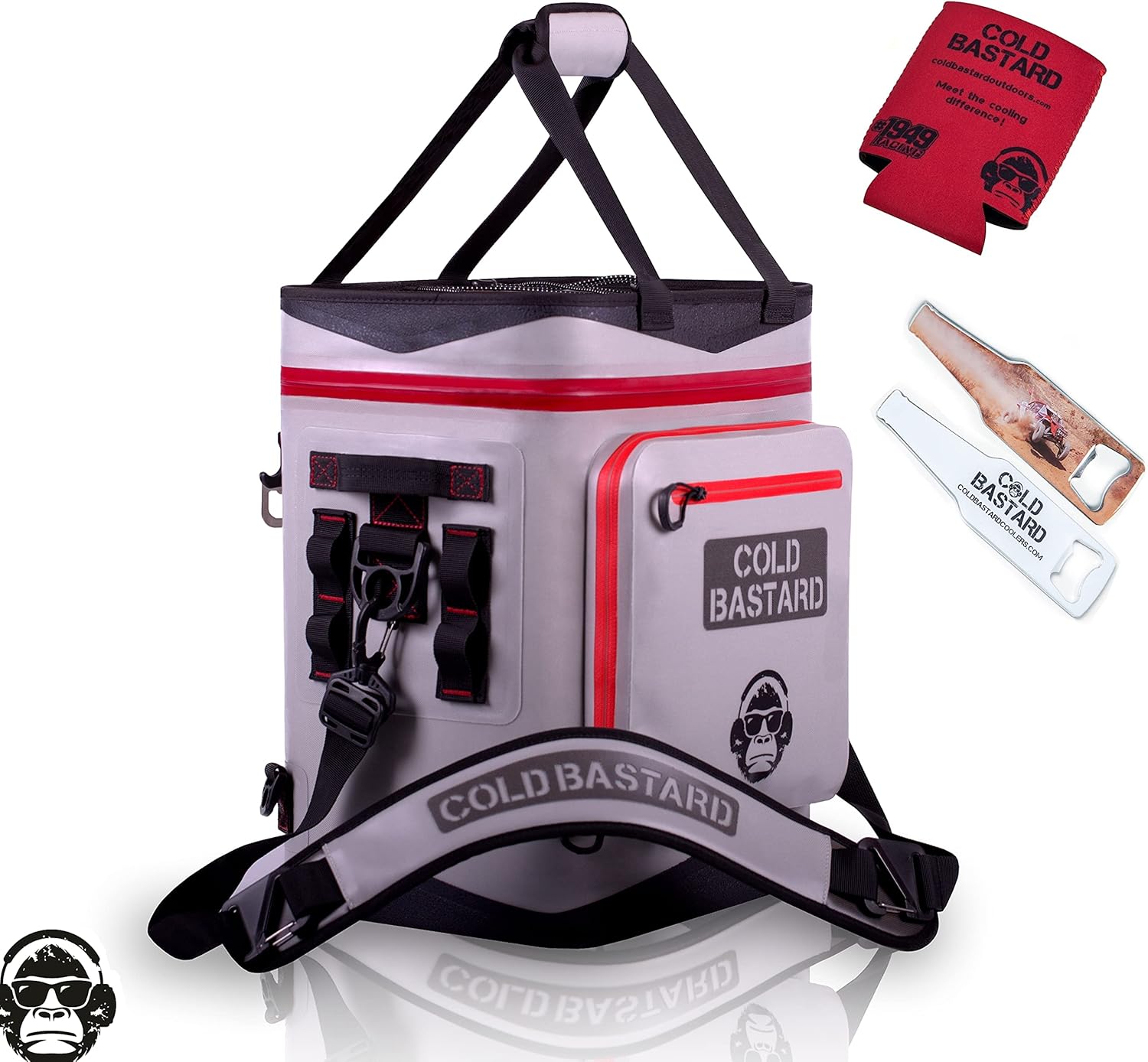 New Cold Bastard JOURNEY36+ Cans TITANIO Best Premium Leakproof Ice Soft Backpack Cooler Souvenirs Included