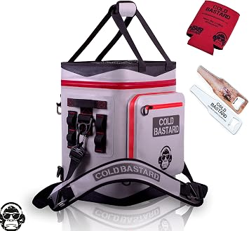 New Cold Bastard JOURNEY36+ Cans TITANIO Best Premium Leakproof Ice Soft Backpack Cooler Souvenirs Included