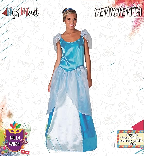 Foto 2 de 2 de Juguetutto - Disfraz Cenicienta para mujer