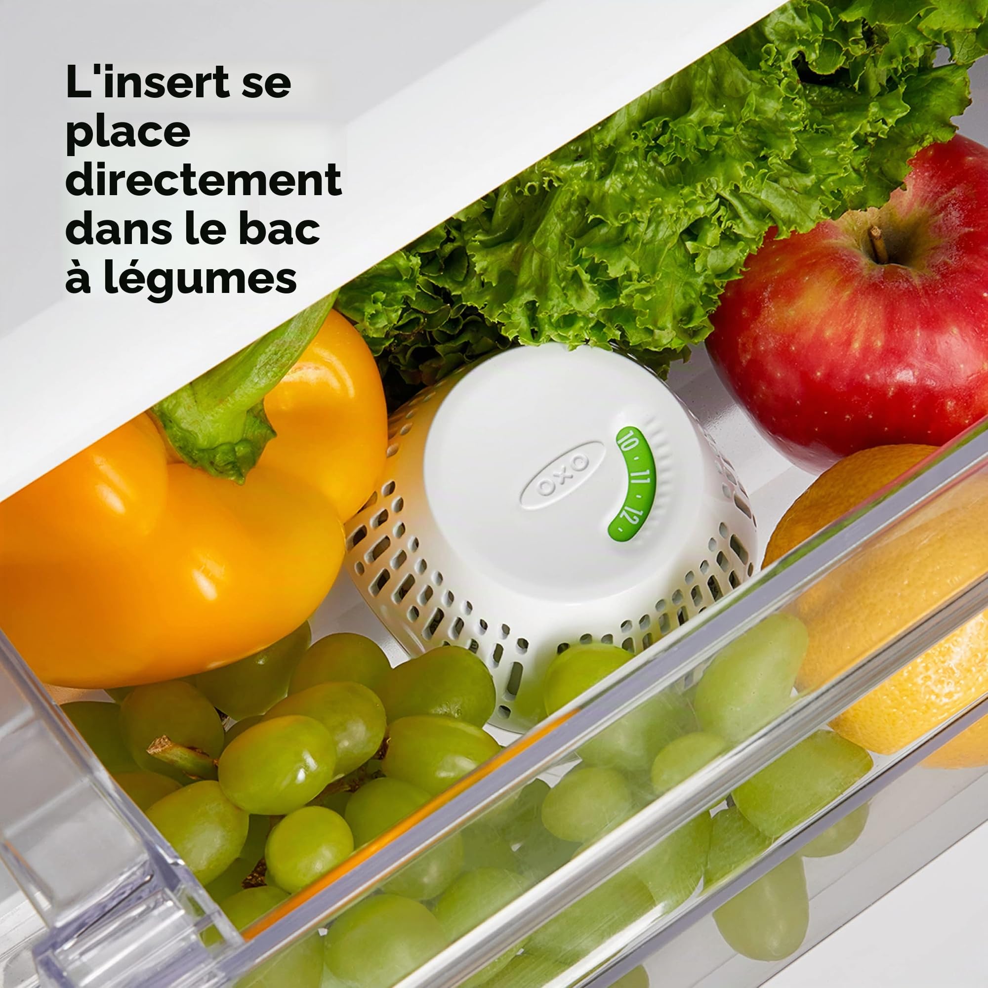 Oxo Good Grips greensaver légumes Compartiment utilisation, plastique, ivoire, 35,56 x 17,8 x 17,8 cm