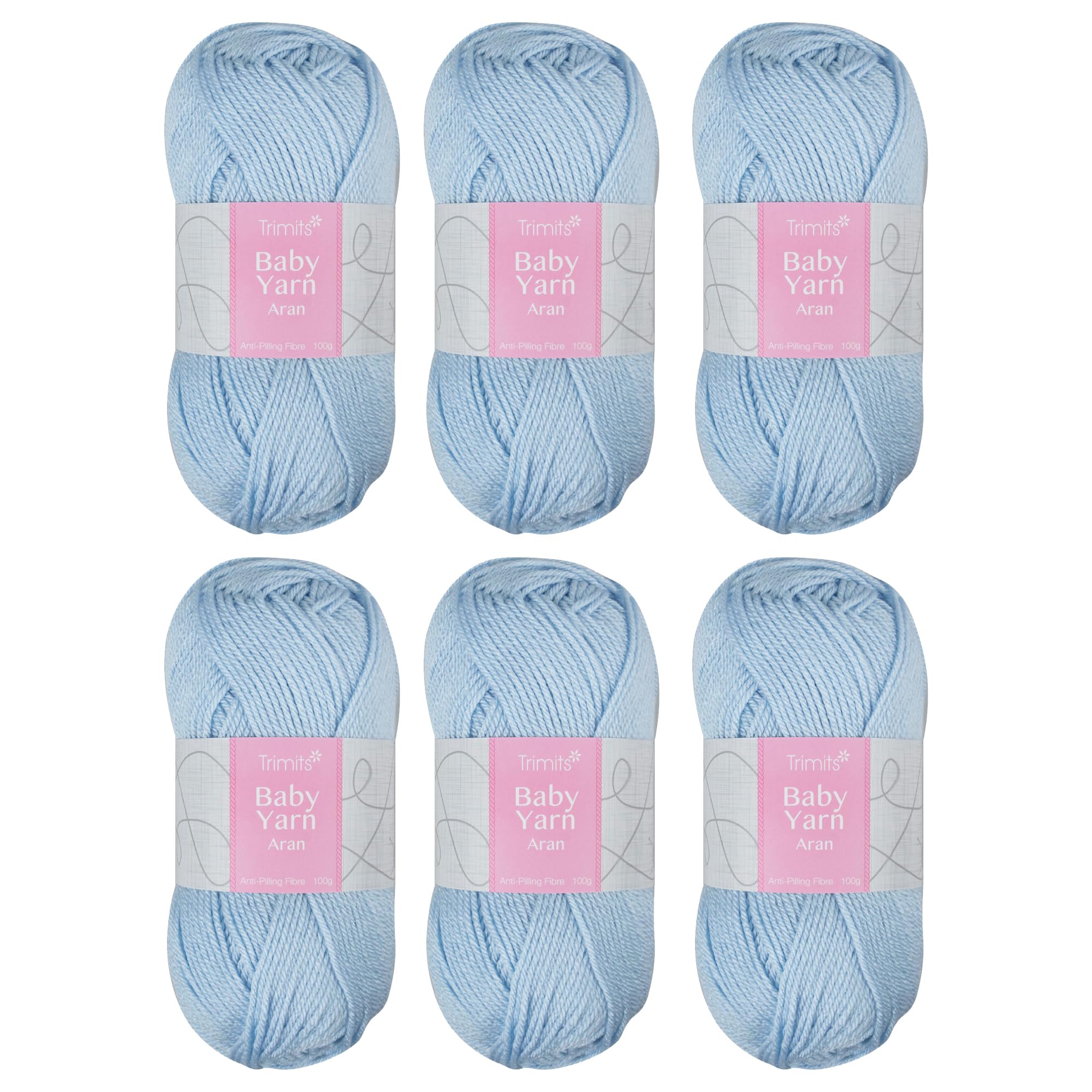 Fil à tricoter Baby Aran lavable pour layette douce et sans peluches
