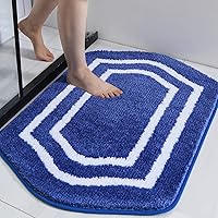 Vista 17 de COSY HOMEER Alfombras de baño extragruesas, antideslizantes, felpa suave, 100% poliéster fuerte, absorbente de agua para sala de estar, baño, Beige
