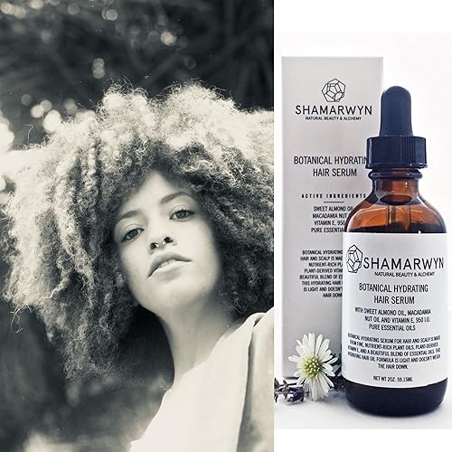 Miniatura 7 de Hair Serum, Botanical Hydrating Oil, Natural-Organic Hair Shine with Geranium & Lavender 2oz