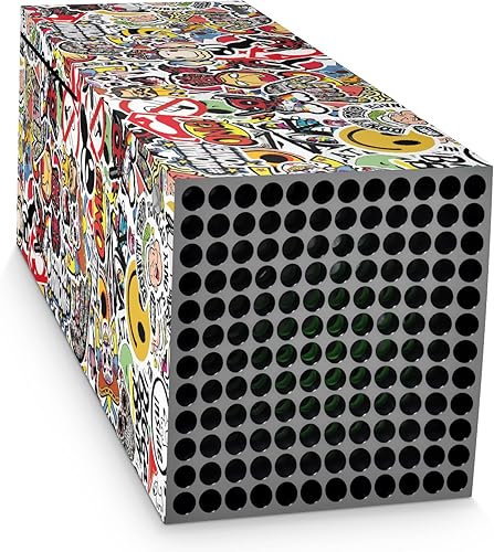 Miniatura 2 de GNG Sticker Bomb Skins Compatible with Xbox Series X Console Decal Vinal Sticker + 2 Controller Set