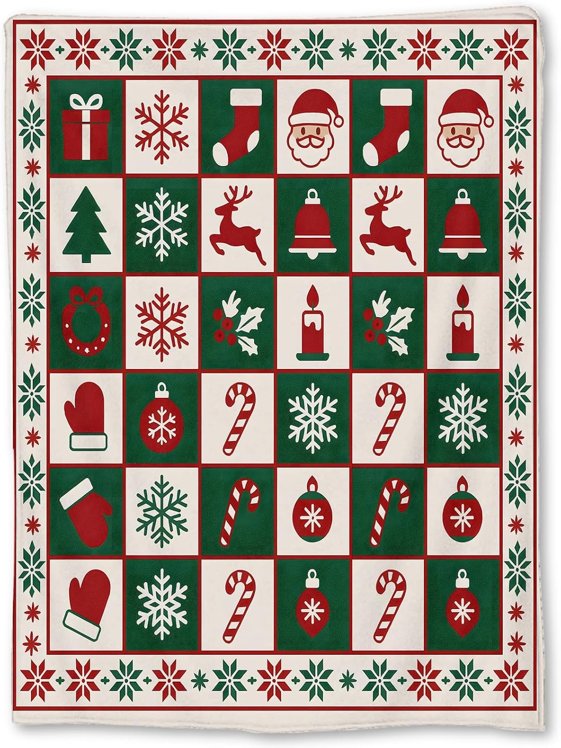 Christmas Nativity Blanket, Soft Lightweight Flannel Holy Night Throw Blanket for Couch, Bed, Travel & Holiday Religious Decor Gifts, Cozy Warm Fuzzy Blankets for Adults Women Men 50×40 in