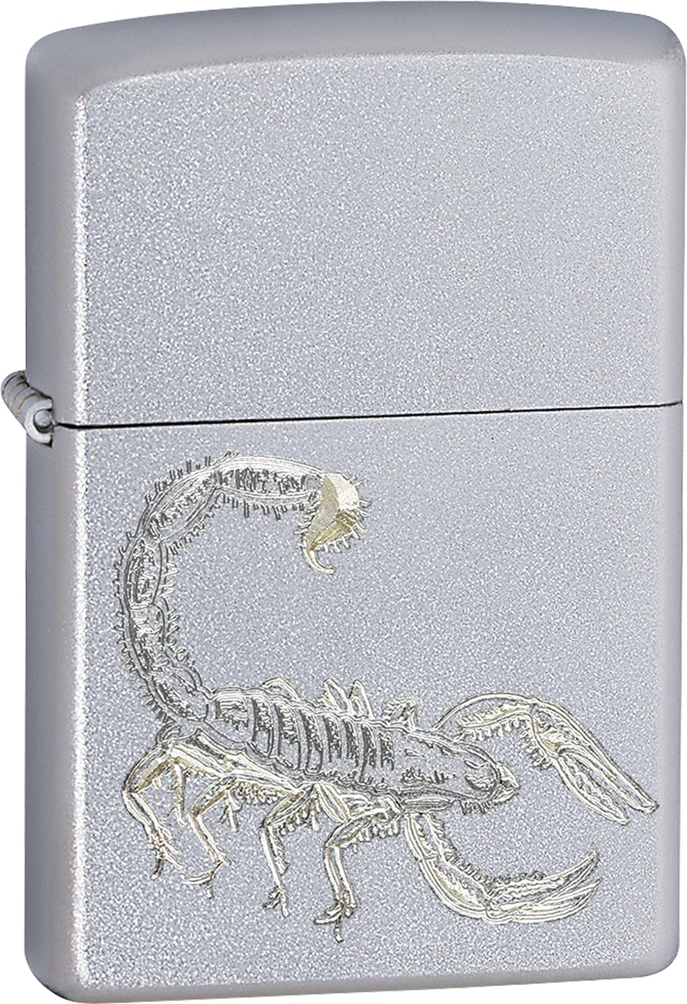 Amazon.com: Zippo Lighter - Scorpion Satin Chrome Windproof