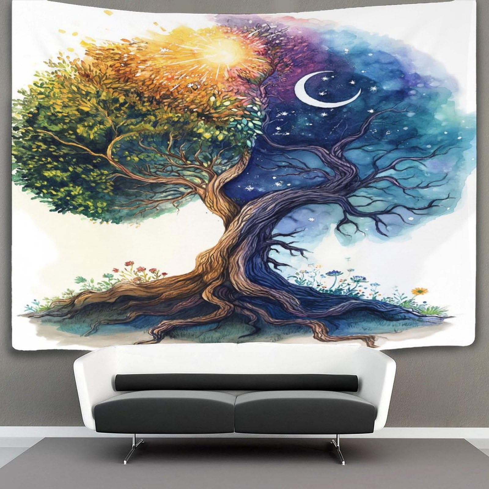 kaiyun Beautiful Ancient Tree Decor Tapestry,Plant Wall Art Tapestries Wall Hangings for Living Room Bedroom Dorm 100cmx150cm