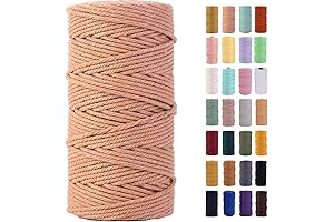 3mm x 109 Yards Brick Red Macrame Cord