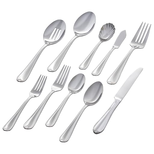 MockWares Basics Stone Beam Royal Trim Flatware 65