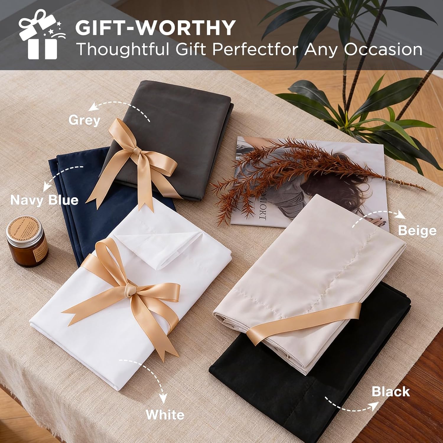 7 Pieces King Comforter Set - Utral Soft Microfiber Bedding Set, Thick Duvet Insert Bed in a Bag Without Rustling Noise for All Season, Navy (102"x90")