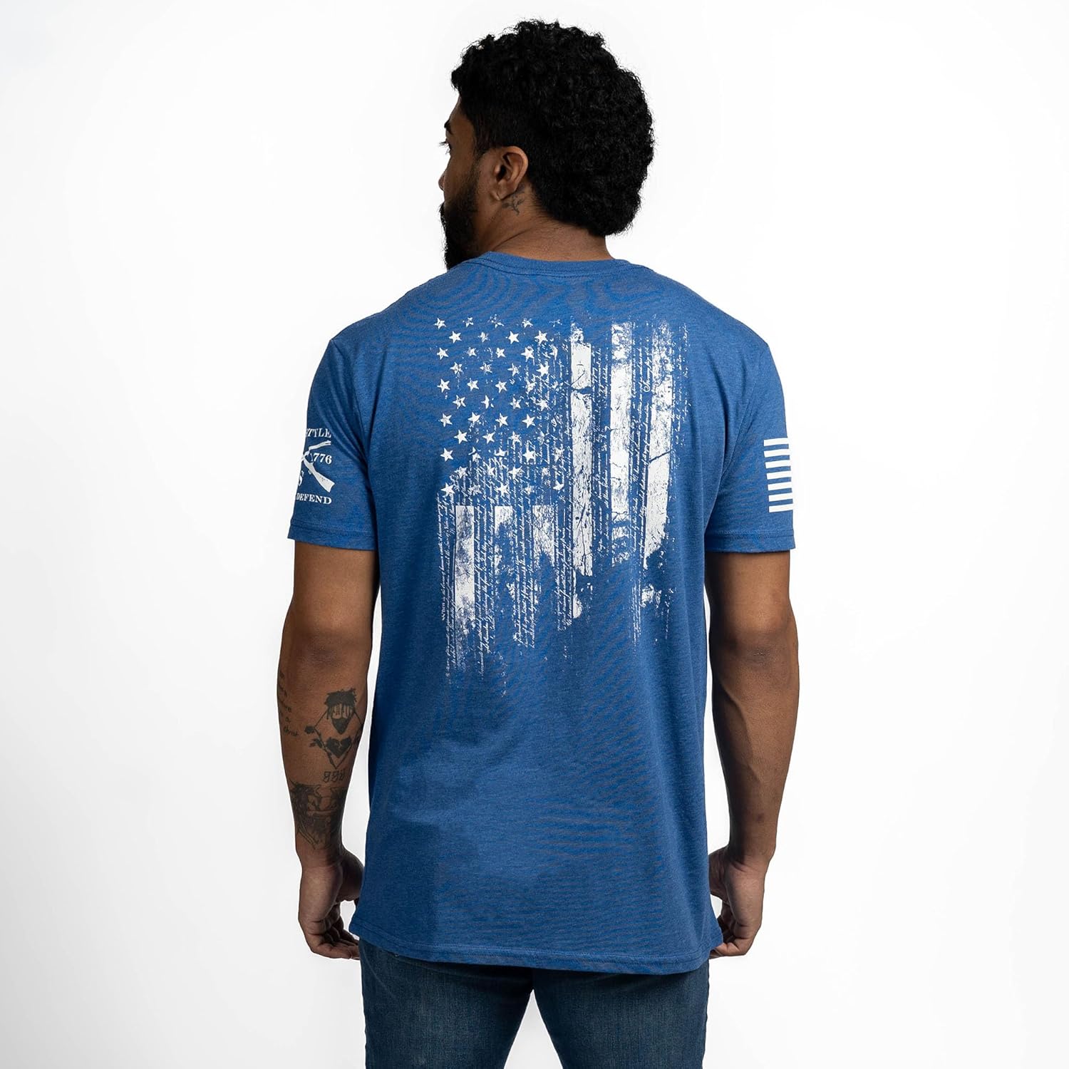 Grunt Style 1776 Flag Men's T-Shirt