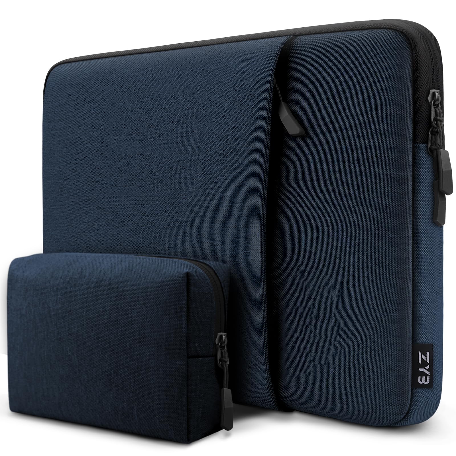 ZYB Custodia PC Portatile 13-13,3 Pollici,Custodia per MacBook Air 13.6 Pollici M4 M3 M2 2025 2024-2022,MacBook Air/Pro 13 M2 M1 2022 2020-2012,2021-2025 MacBook Pro 14 M4 M3 M2 M1 Borsa-Blu Scuro