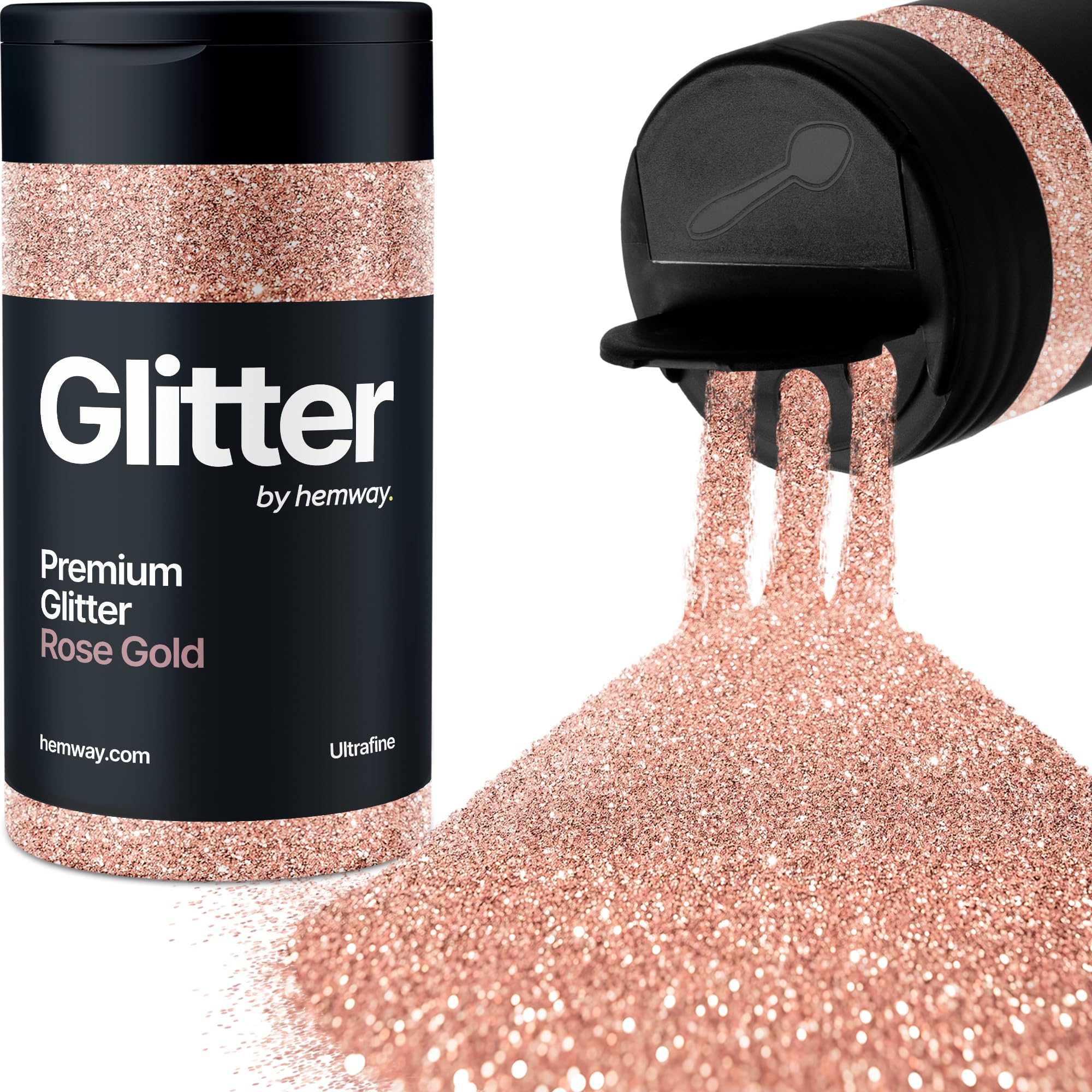 Champagne Gold Glitter Shaker, 130g Ultrafine Glitter, Crafts 1/128" Metallic Flake Champagne Gold Sequins, Resin & Epoxy Crafts, Decorating, Halloween, Christmas Nail, Face, Hemway — view 105