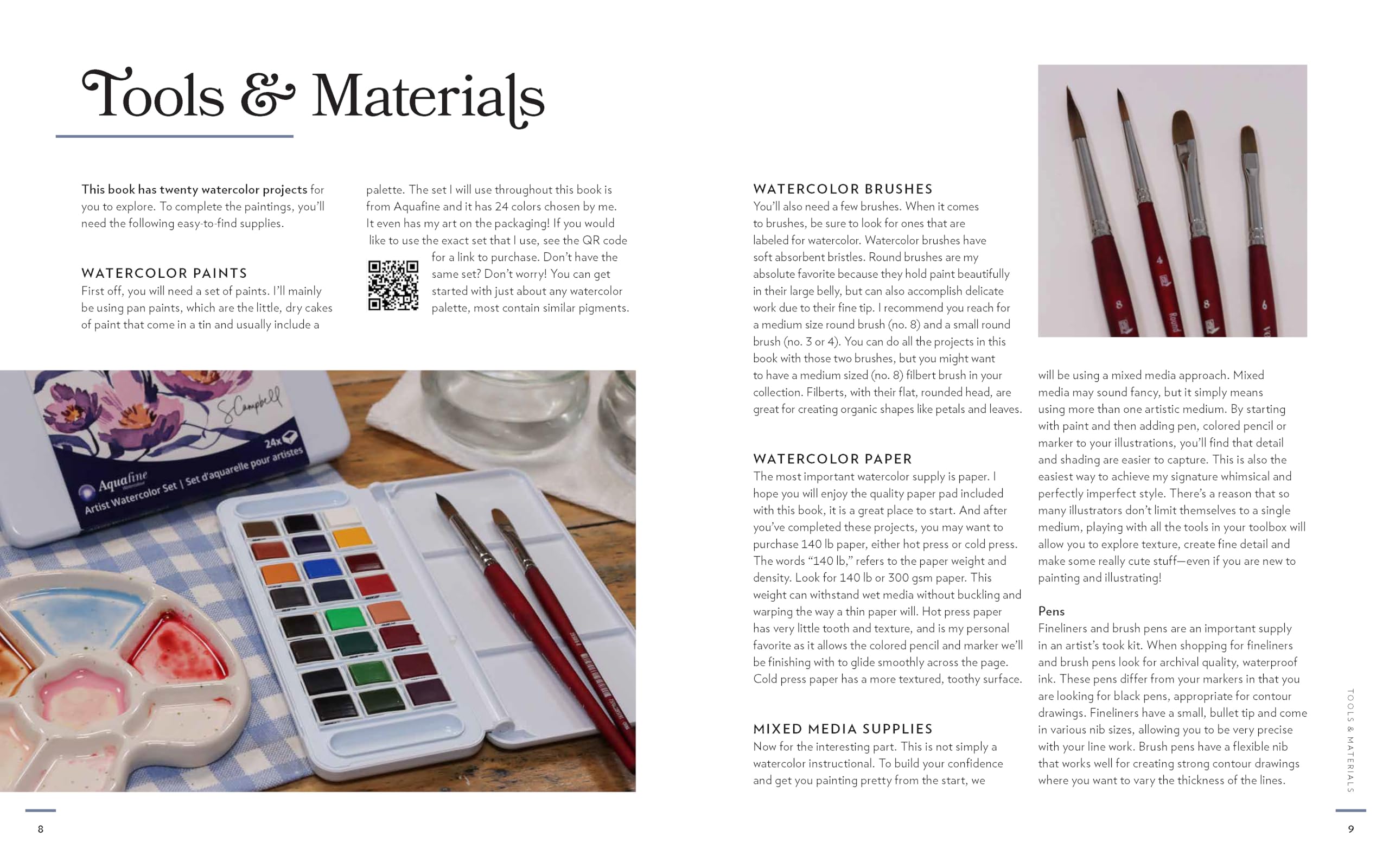 Whimsical Watercolor Doodles: Easy Paint-Along Projects for Beginners: Includes a Watercolor Pad with Preprinted Sketches