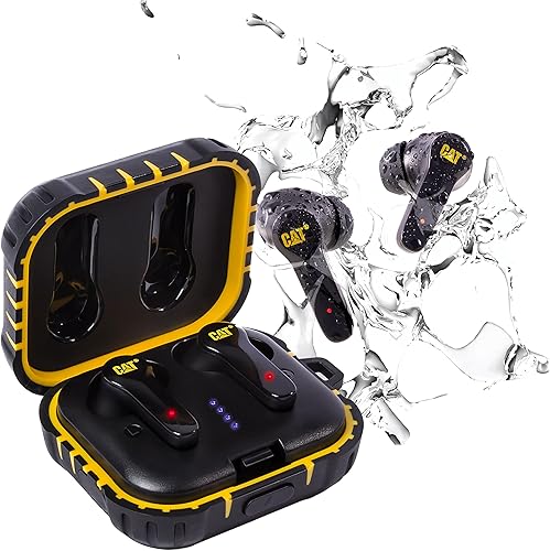 Miniatura 7 de CAT Auriculares Bluetooth con cancelación de ruido – Auriculares inalámbricos resistentes para trabajo, auriculares de trabajo Bluetooth, a prueba