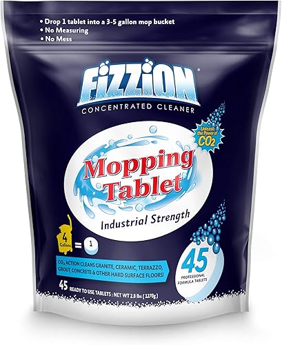 Fizzion Caída y trapeador de fuerza industrial (45 tabletas)