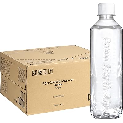 by Amazon ナチュラルミネラルウォーター ラベルレス 420ml 42本