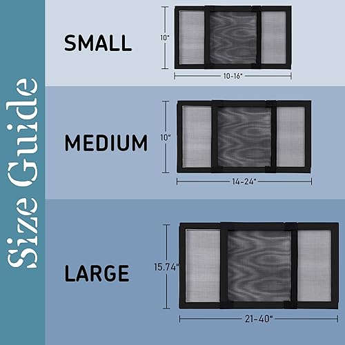 Miniatura 10 de BafloTEX Pantalla de ventana, Pantallas de ventana expandibles, Reemplazo de pantalla de ventana ajustable, Pantalla con marco de madera y aluminio,