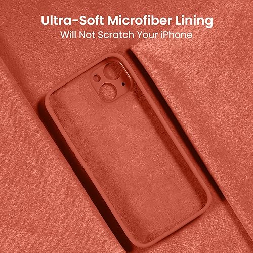 Miniatura 621 de FireNova Funda para iPhone 14 Pro, funda de silicona mejorada [protección de cámara] con [2 protectores de pantalla], forro interior de microfibra