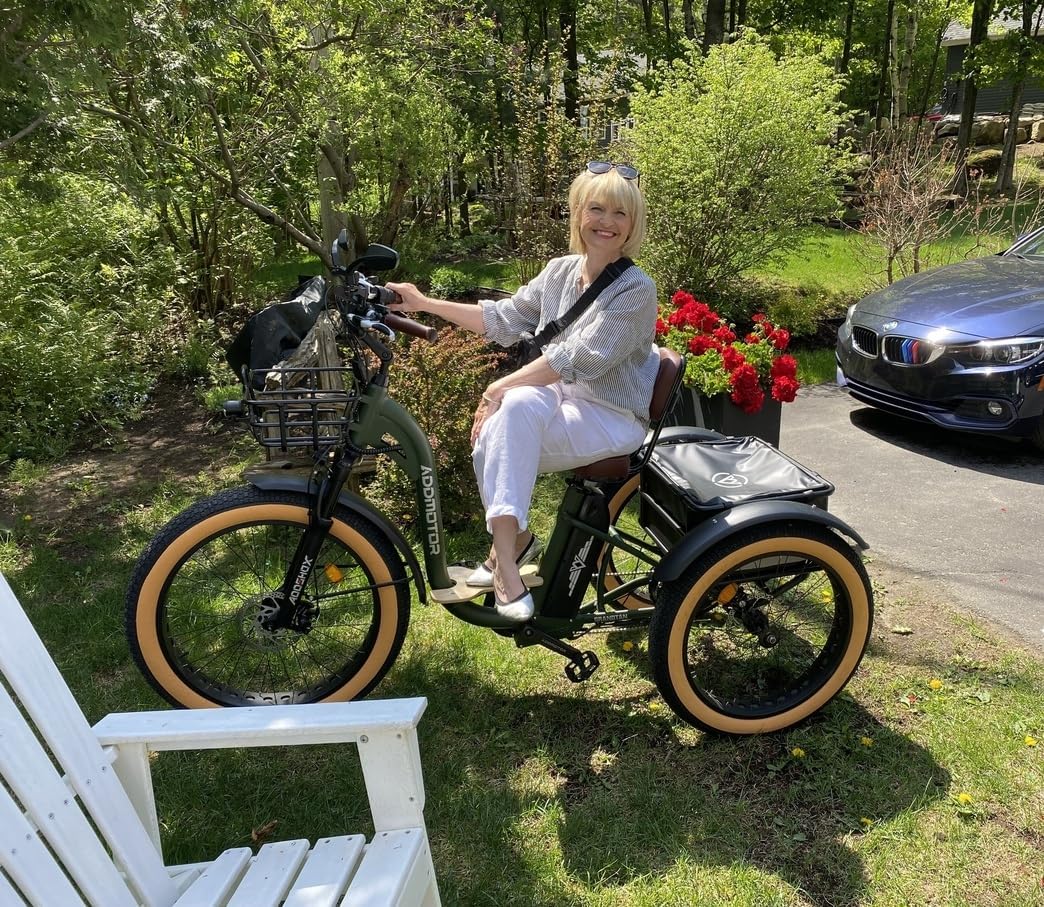 ADDMOTOR Grandtan Electric Trike for Adults, UL2849 Certified, 85MI 22MPH 48V 20Ah Battery, 750W Rear Drive Motor, Electric Tricycle with Suspension, Differential, Parking Brake