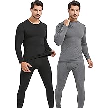 UNIQUEBLLA Long Johns Thermal Underwear Set for Men Thermal Base Layer Cold Weather Bottom Top