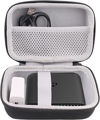 Hard Case Compatible with TP-Link Ultra-Portable Wi-Fi 6 AX1500/AX3000 Travel Router TL-WR1502X/WR3002X,Fits USB Cable and Power Adapter Box Only