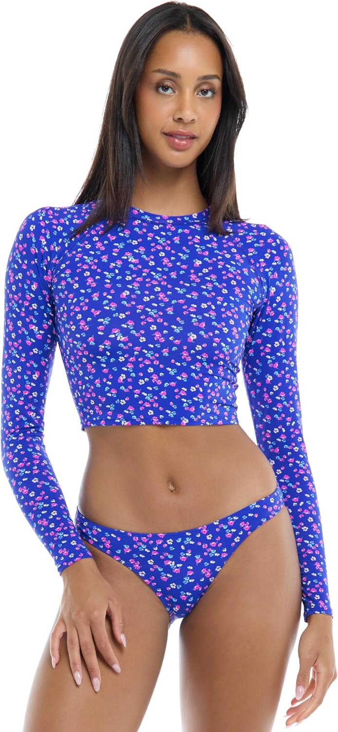 EIDON Women's Kiko Longsleeve Crop Rashguard