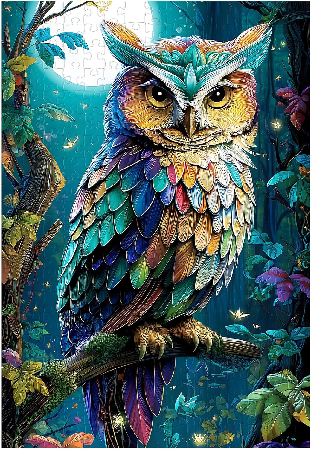 Great Jigsaw Puzzles for Adults 300 Pieces Mystical Owl Puzzles for Adults Toys Gift Family Decoration Kids Puzzle