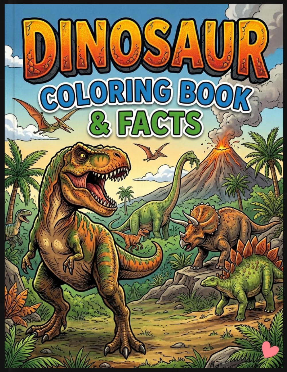 Dinosaur Coloring Book & Facts