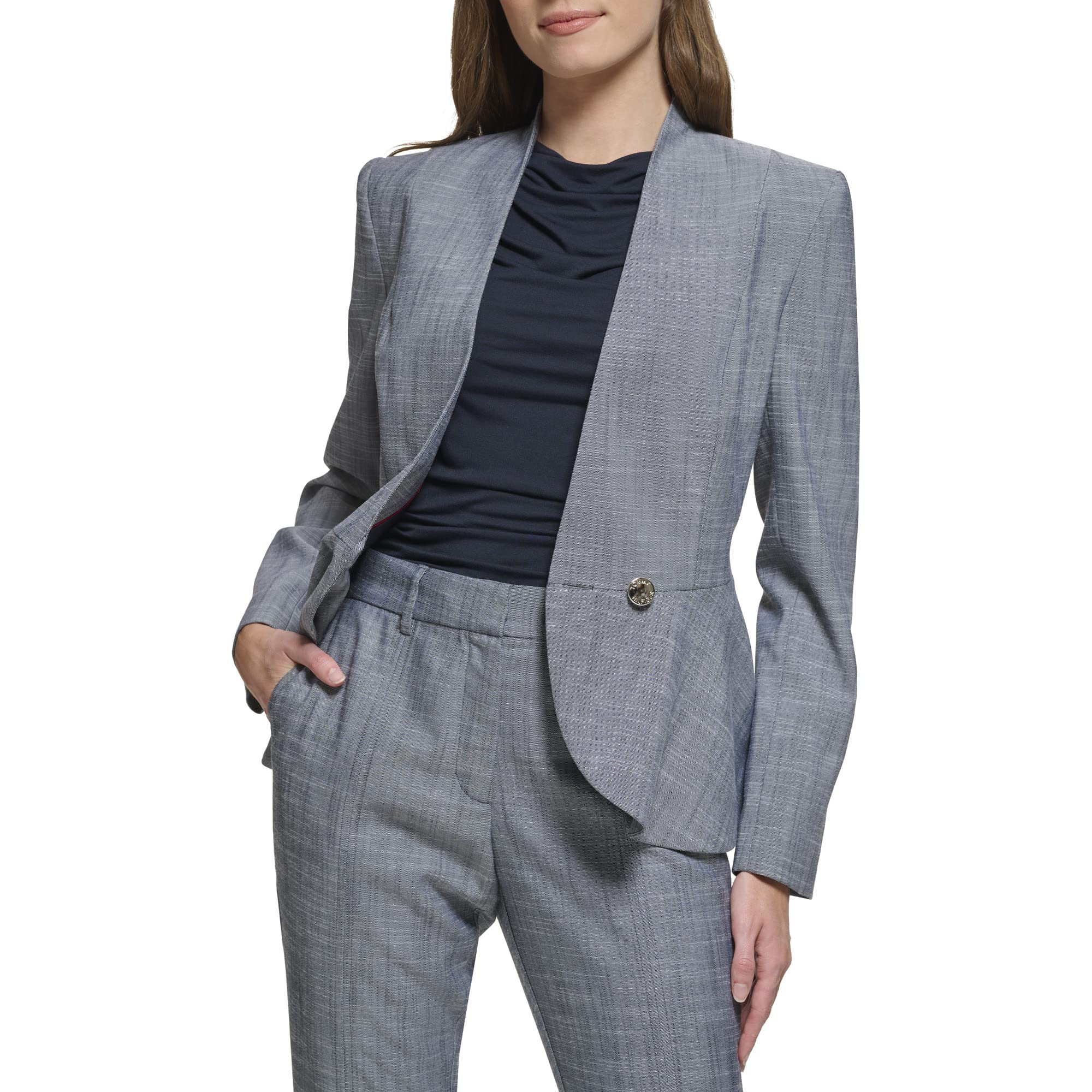 Tommy Hilfiger Womens Peplum Jacket