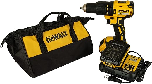 Dewalt Dcd7781D2 18V 13Mm Cordless Compact Brushless Hammer Drill Machine With 2X2.0Ah Li-Ion Batteries, Yellow