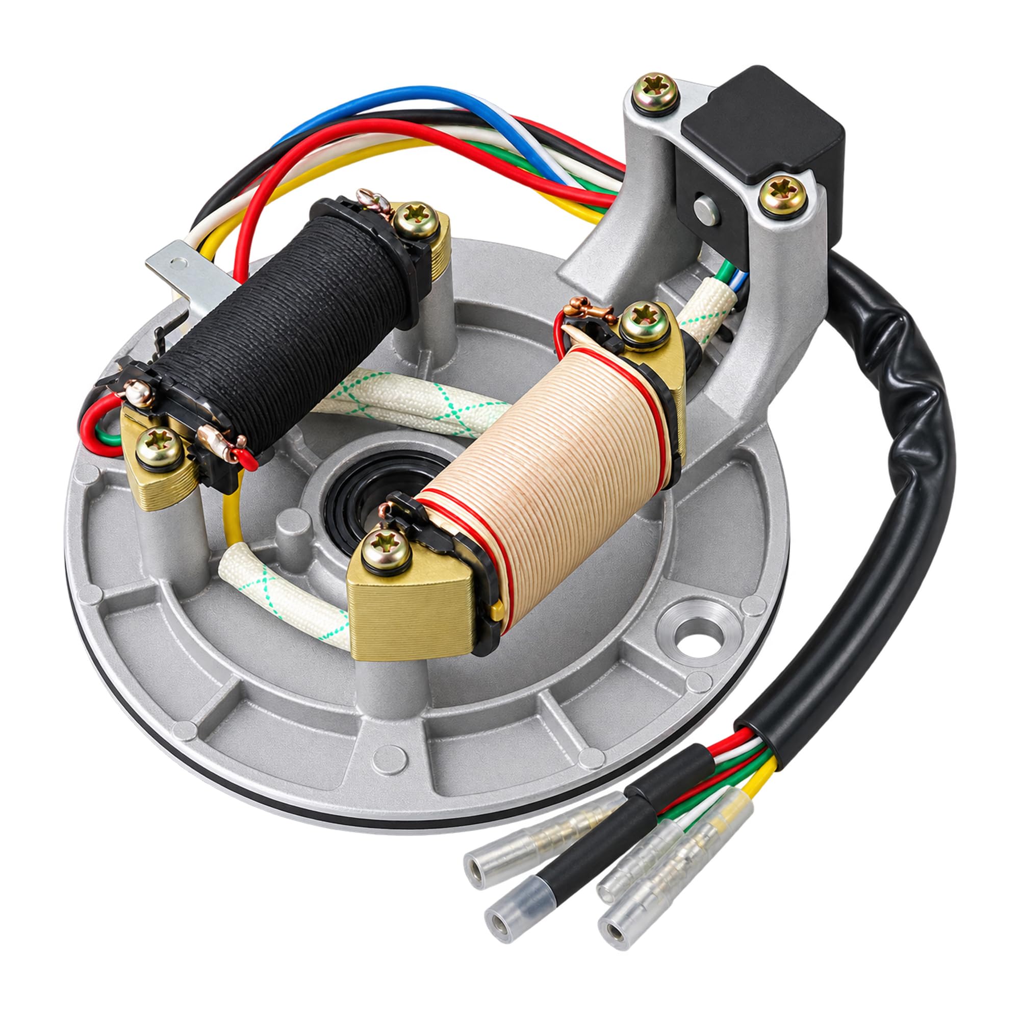 2 Coil Ignition Magneto Stator Plate for 50cc 70cc 90cc 110cc 125cc Taotao Kazuma SSR Baja ATV Quad Dirt Kick Bike 4 Wheeler