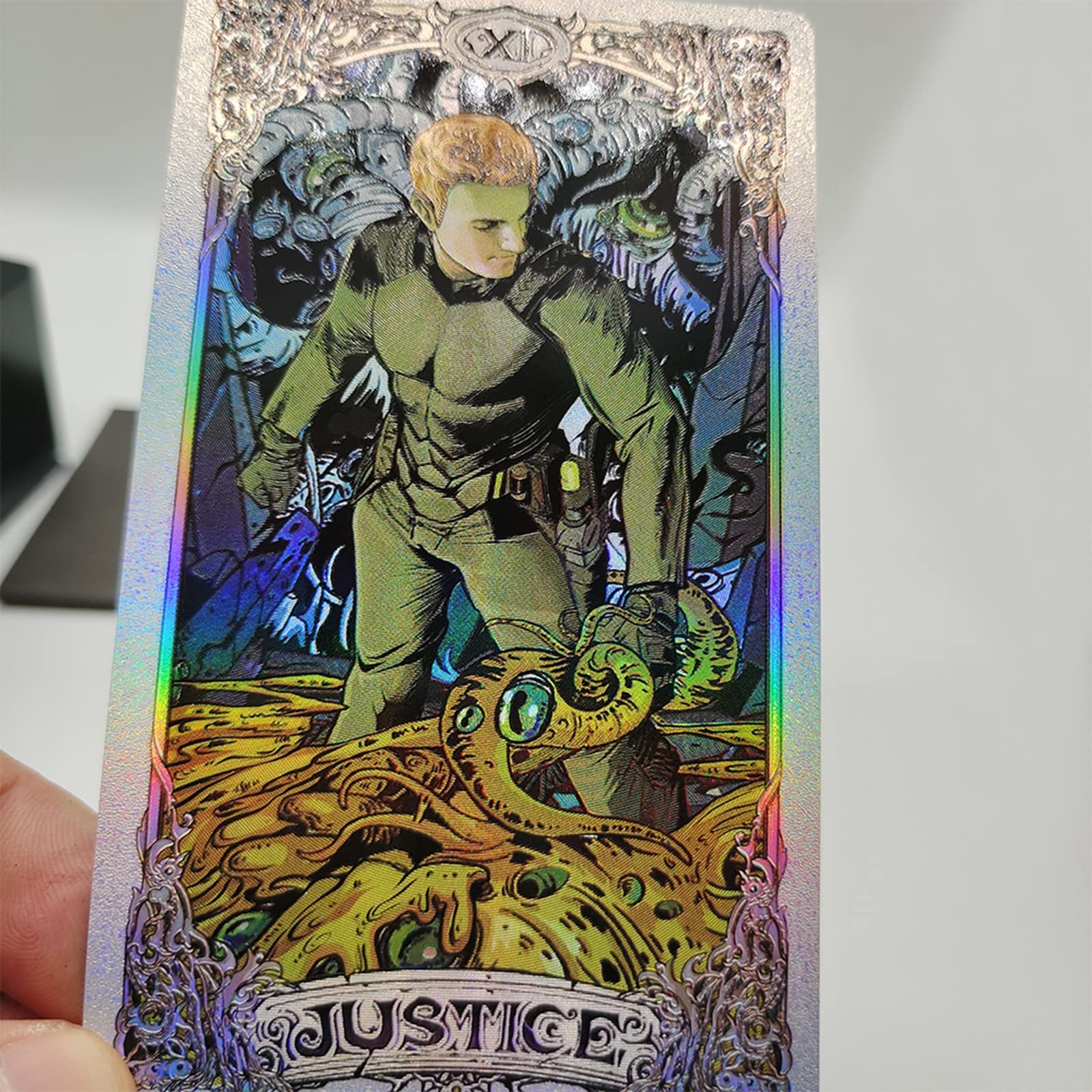 Jeu de cartes de tarot for débutants, jeu de cartes de tarot, jeu de cartes de tarot avec guide, cartes de tarot holographiques imperméables, jeu de cartes de prévision du destin for lecteurs débutant