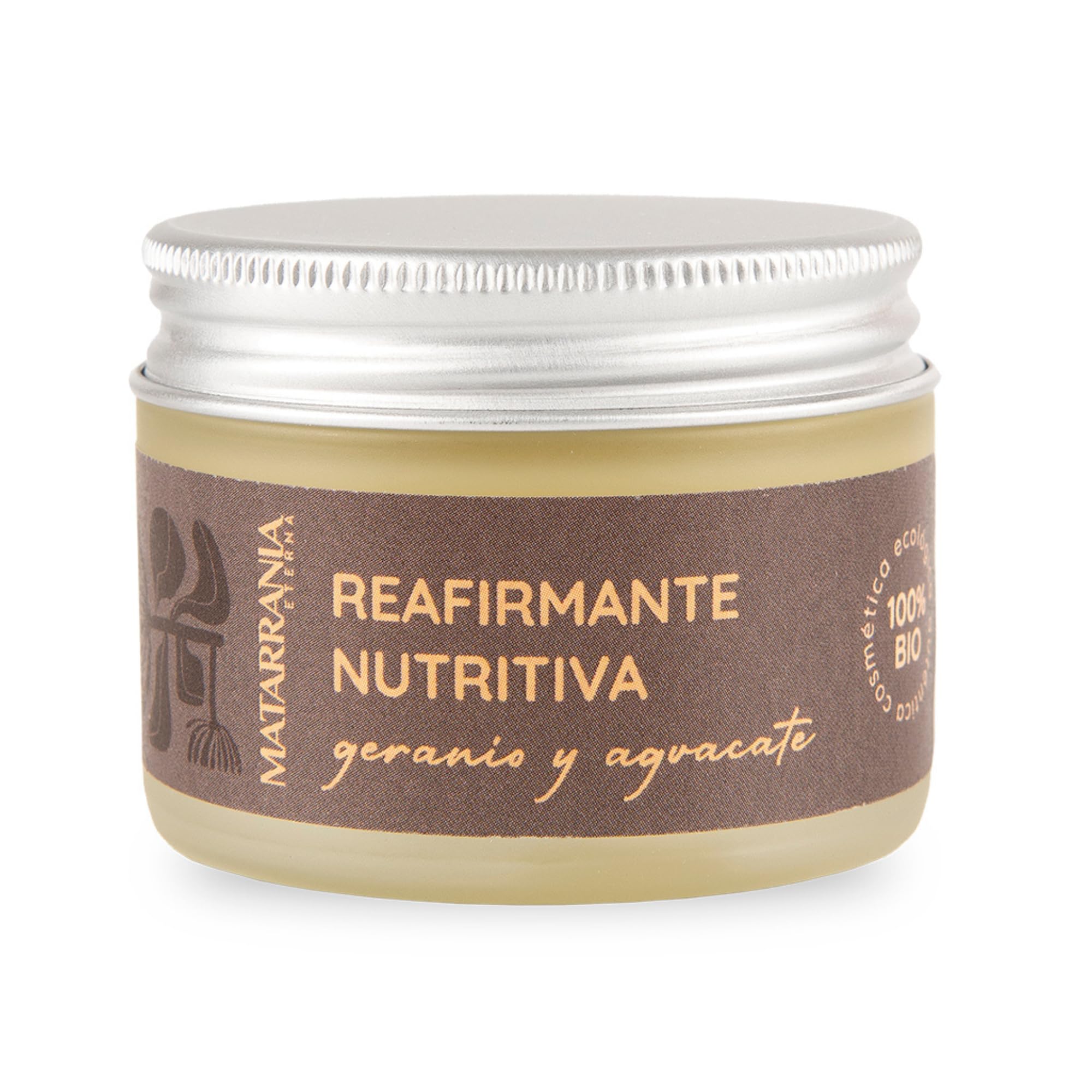MATARRANIA Reafirmante Nutritiva Crema Facial Mujer 100% Natural y Ecológica, Bálsamo Nutritivo Antiarrugas y Antiedad, Hidratante Facial Regeneradora con Acción Antioxidante, Crema Reafirmante