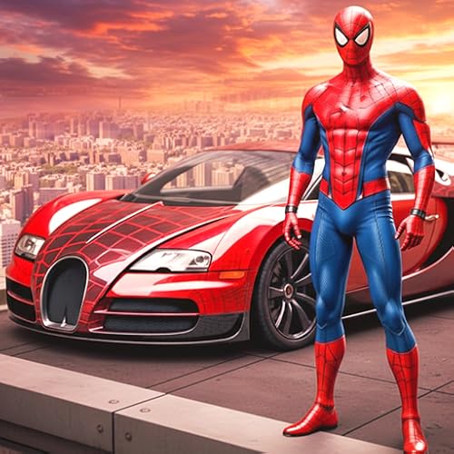 Drive Spider Car Transformation & Web Attack Game