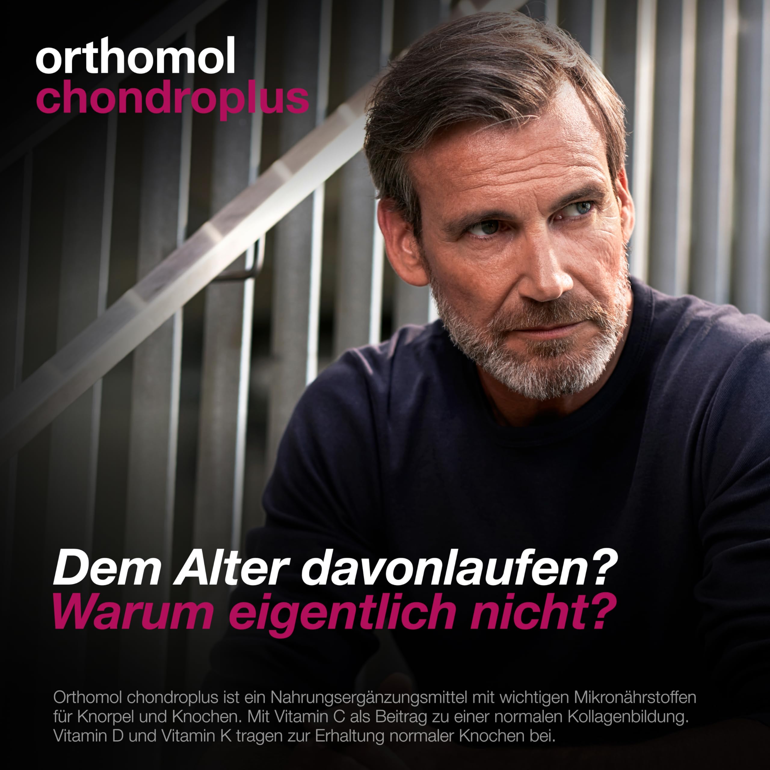 Orthomol chondroplus - Nährstoffe für Knorpel und Knochen - mit Glucosamin, Chondroitinsulfat und Hyaluronsäure - Granulat/Kapseln, 30 pc Portions quotidiennes