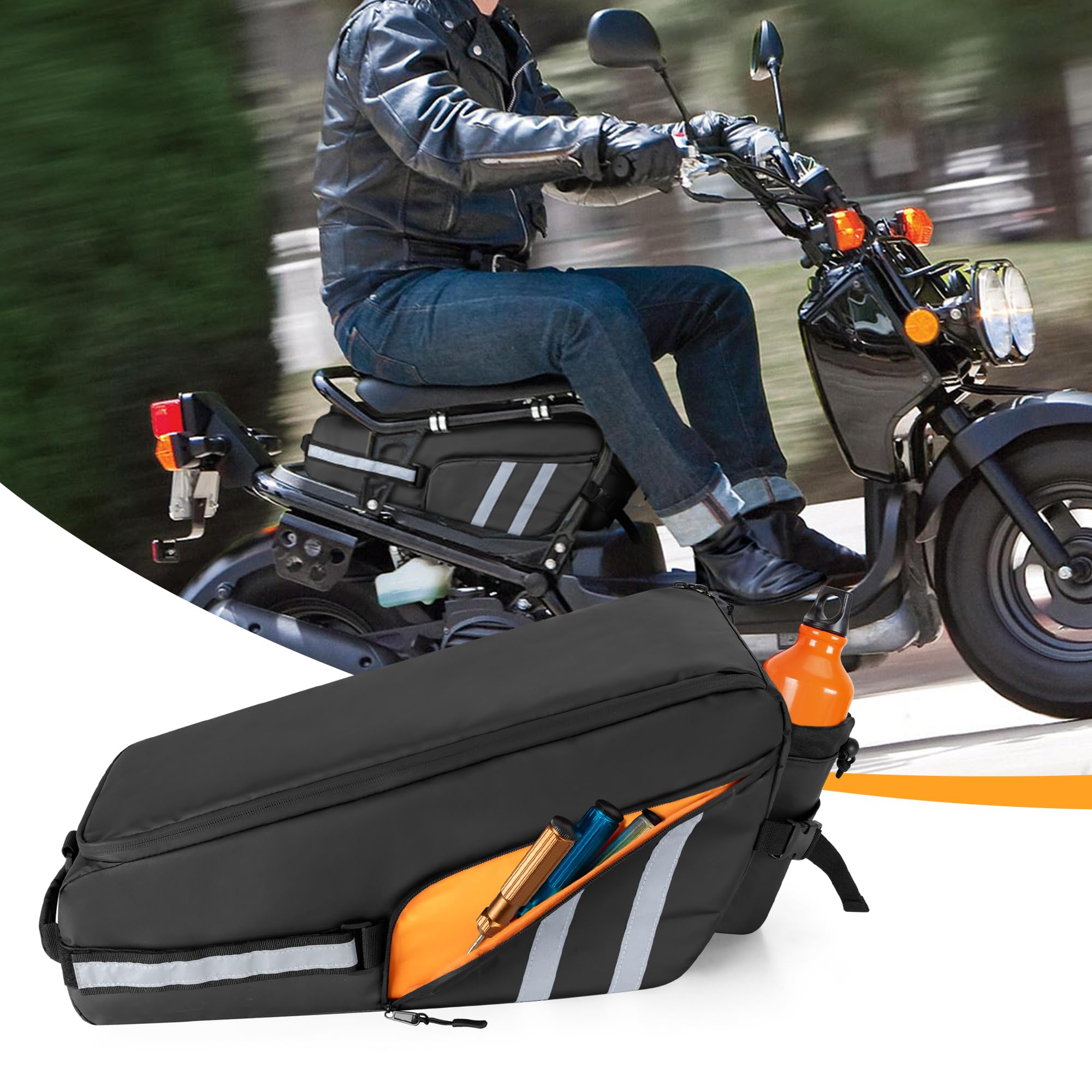 HODRANT Borsa Impermeabile Sotto il Sedile Compatibile con Honda Ruckus 2010-2024 Scooter