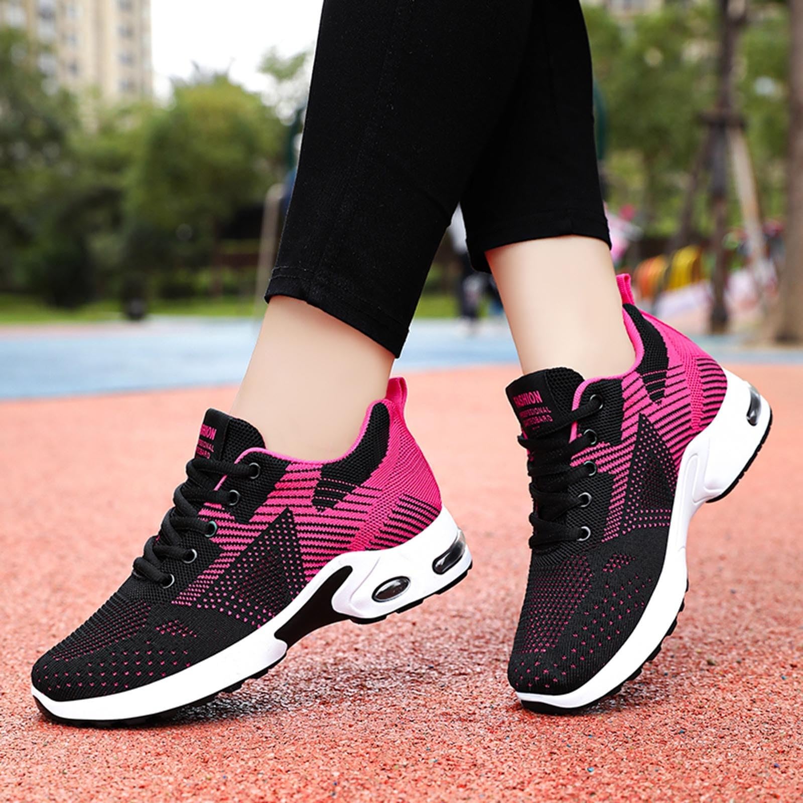 Baskets orthopédiques pour Femmes, Chaussures de Marche avec Soutien de la voûte Plantaire, Chaussures décontractées en Respirante avec Coussin d'air
