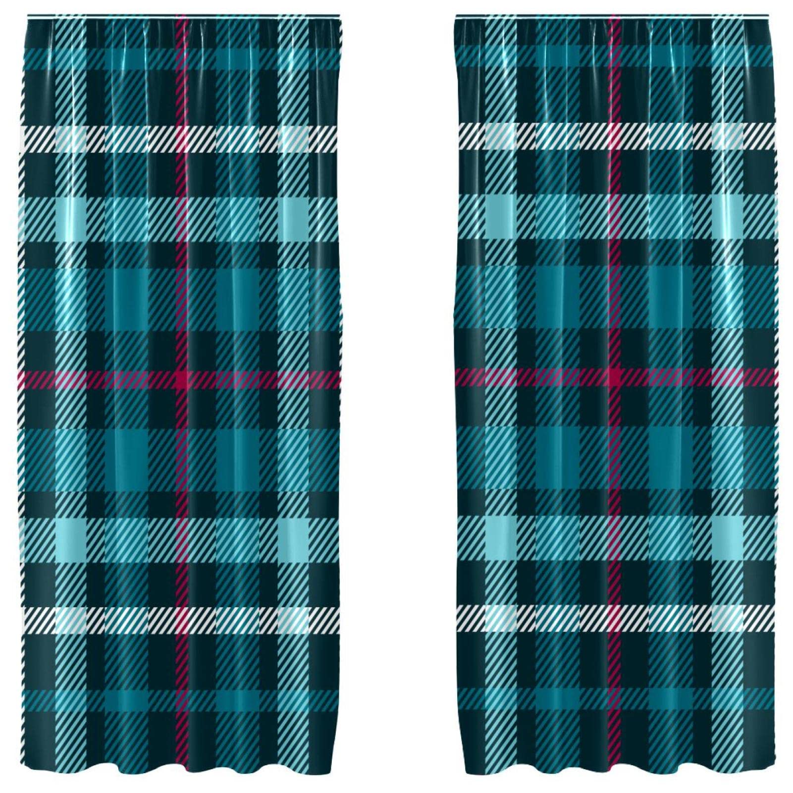 Rideaux écossais bleus pour chambre : créez un cocon cosy unique