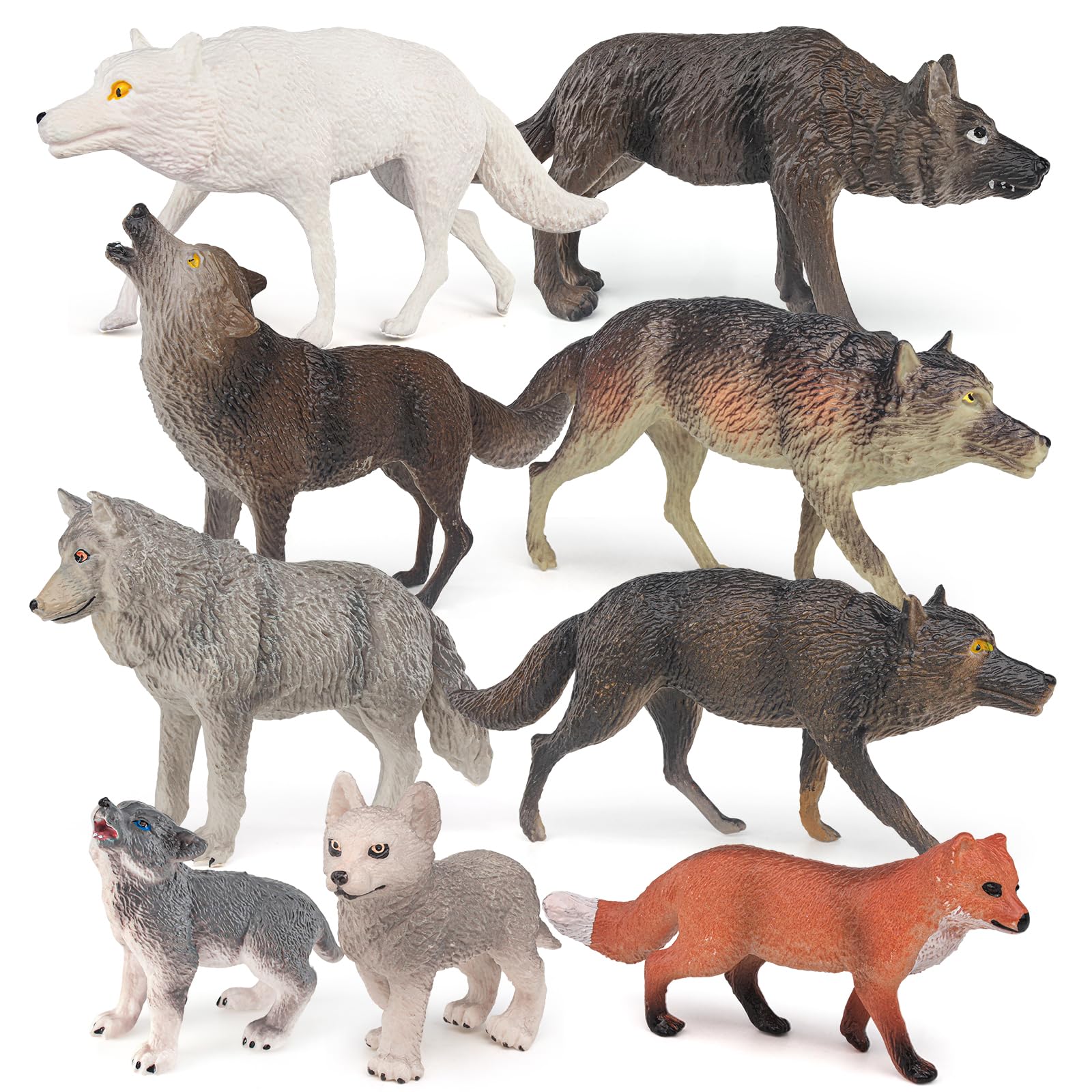 Buy Sinmelechtra 9PCS Wildlife Model Figures Set - Arctic King