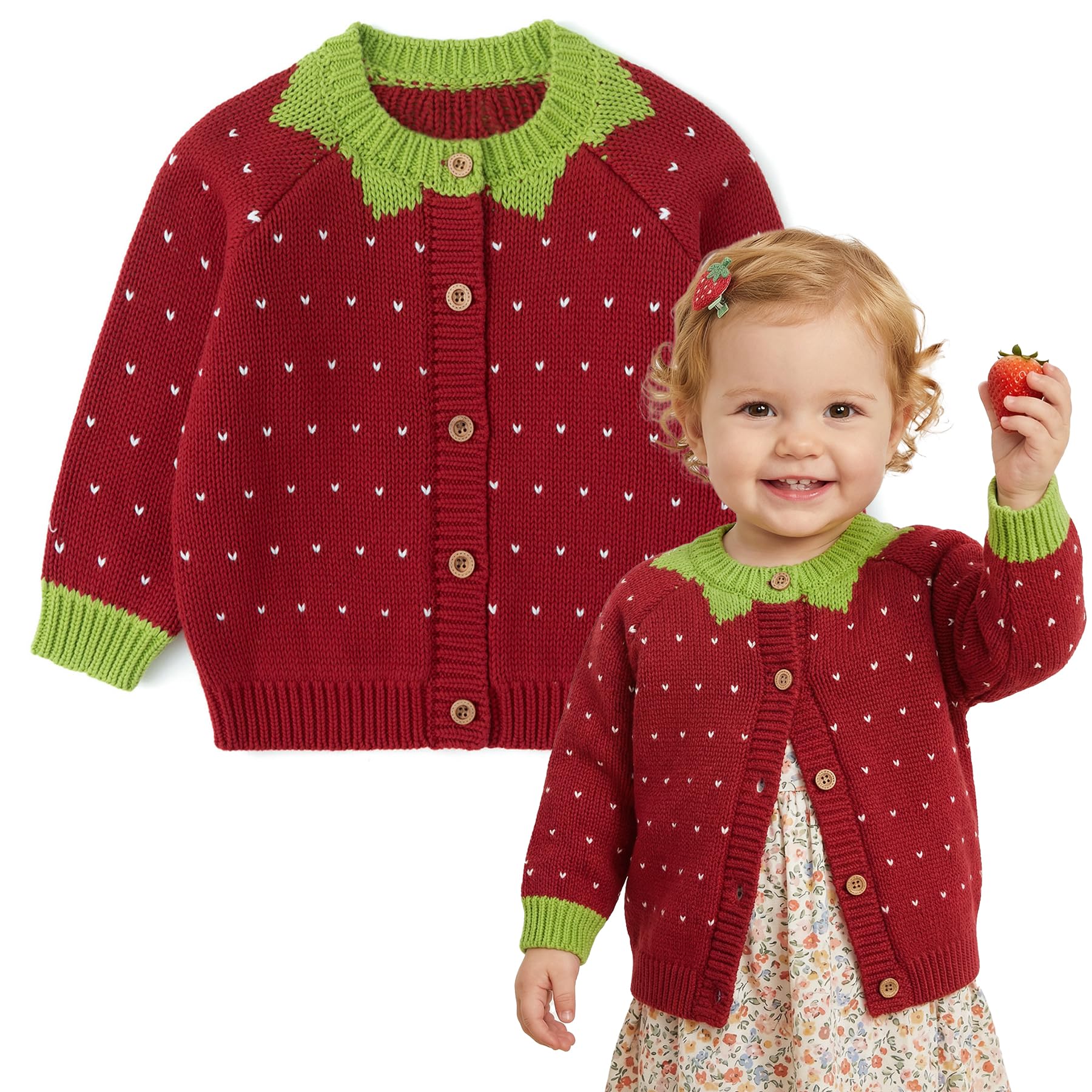 Simplee kids Toddler Girls Knit Cardigan Sweater