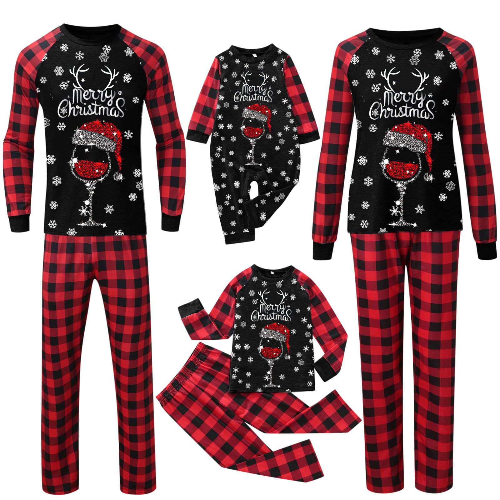 Generisch Weihnachtsoutfit familie Festliches abgestimmtes Familienoutfit zu Weihnachten, weiches Freizeitset für Paare und alle Familienmitglieder