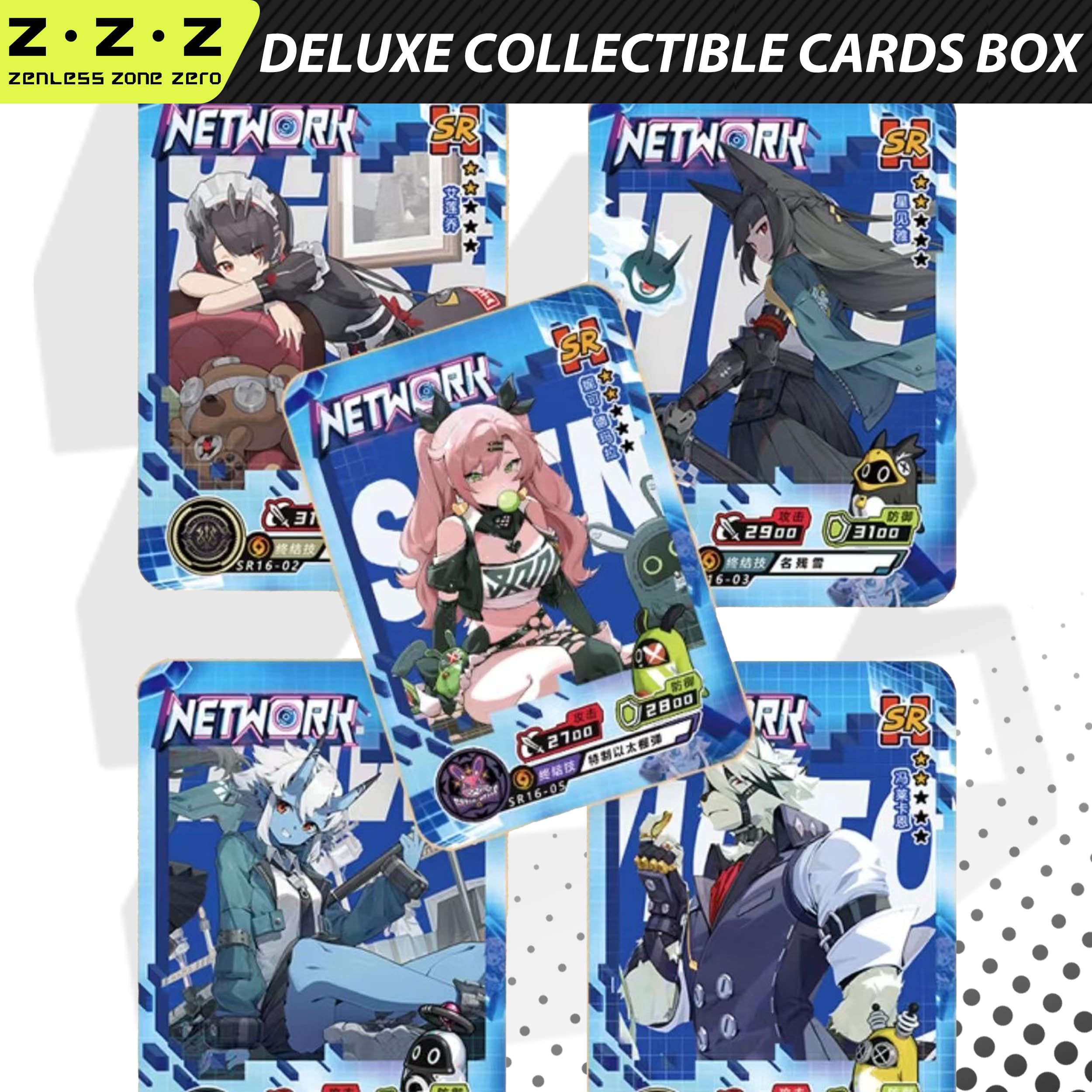 zzz様 SECTTIO 150PCS Zenless Zone Zero Collectible Cards, 1st