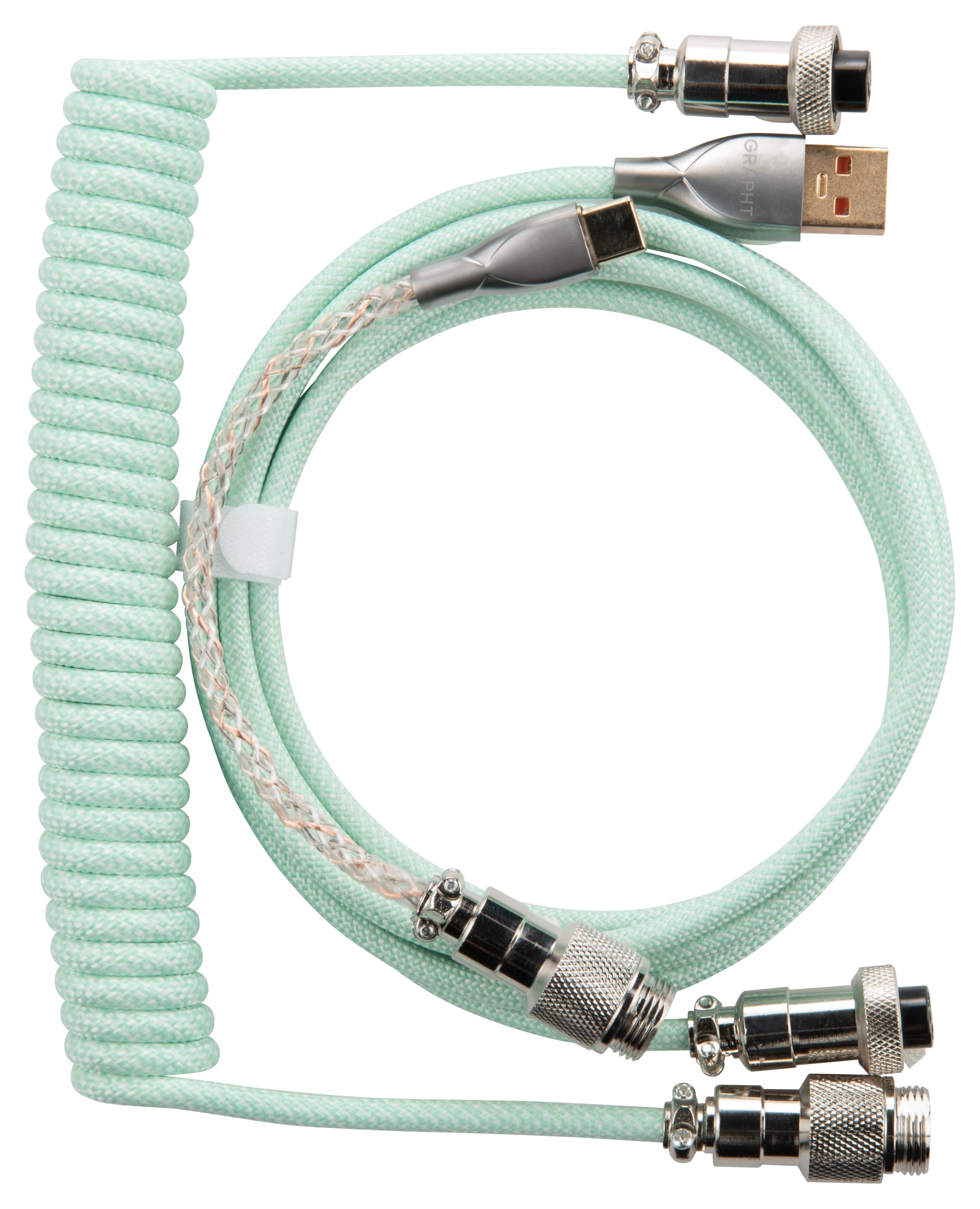 Amazon.co.jp: GRAPHT ライティング コイルケーブル USB TypeC-A